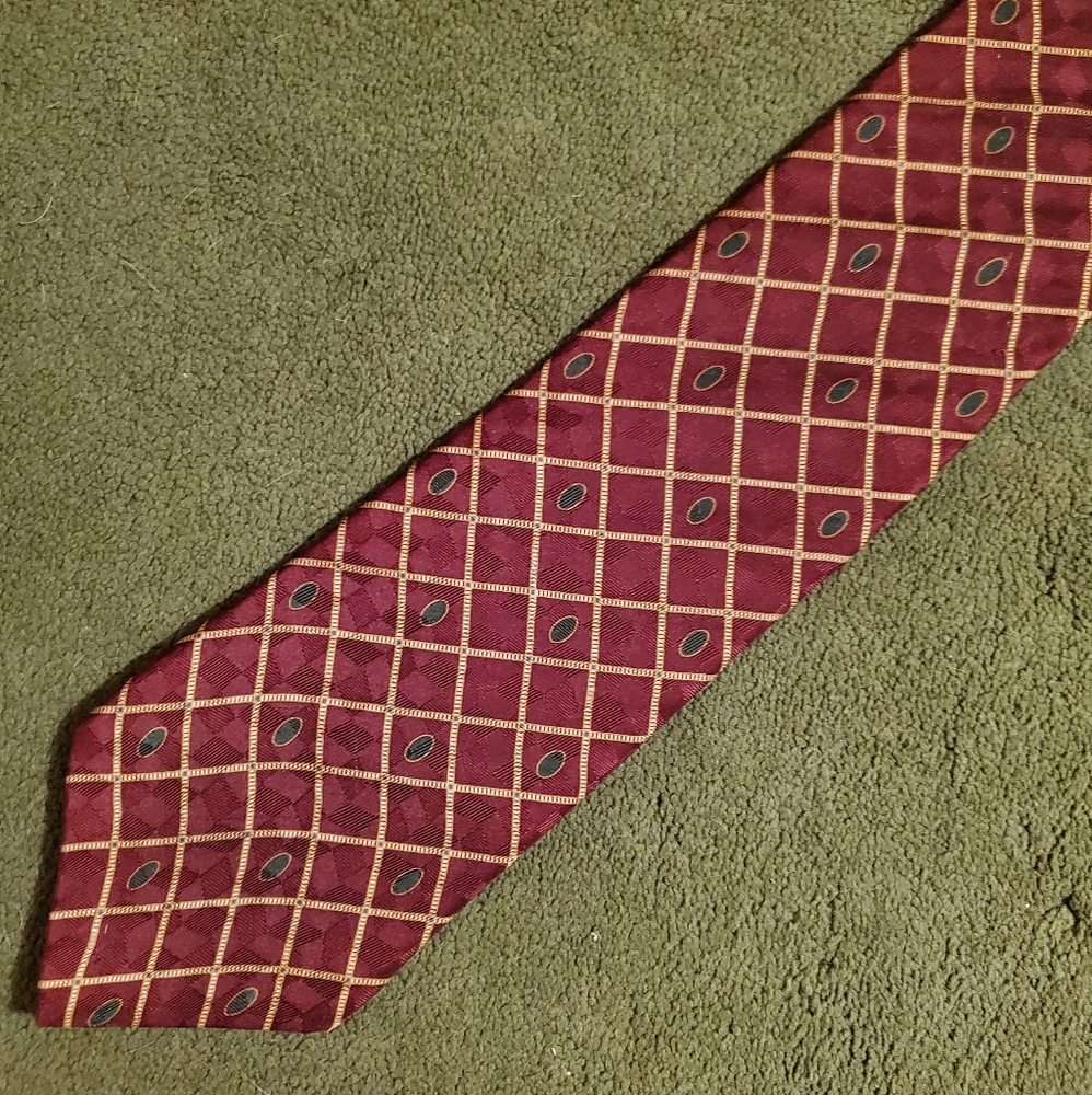 Nautica Vintage Patterned Silk Necktie